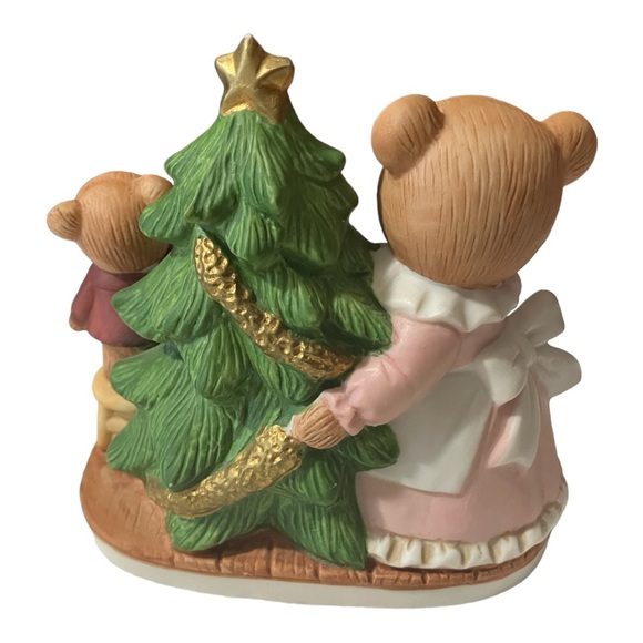 Vintage Homco Christmas Tree Bear Figurine #5114 - Picture 2 of 6